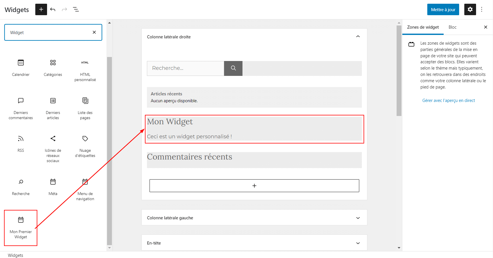 Comment créer un widget sur WordPress Codeur Tuto