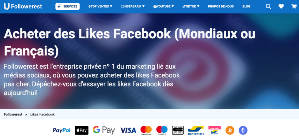 gagner des abonnes facebook avec followerest