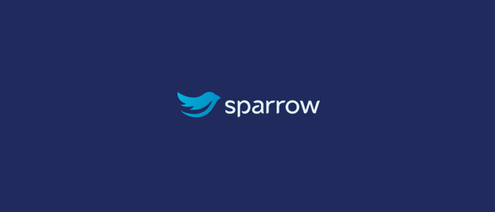 sparrow logo flat design