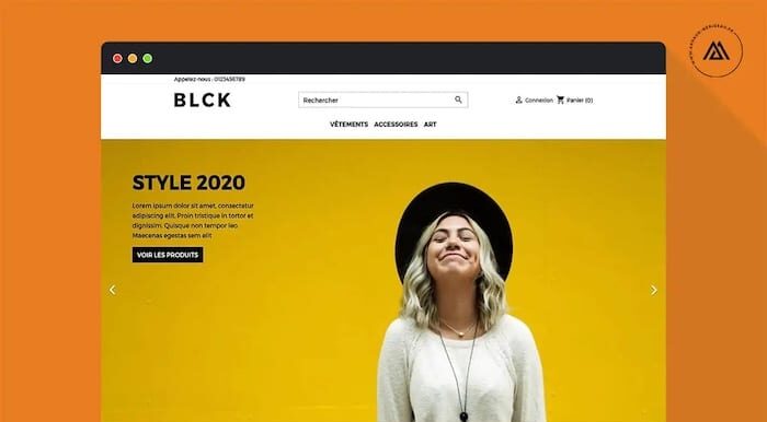 Thème PrestaShop gratuit BLCK