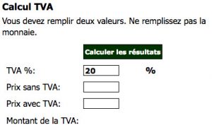 calcul ht ttc tva 10