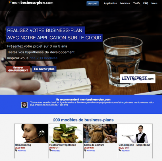 business plan site de rencontre