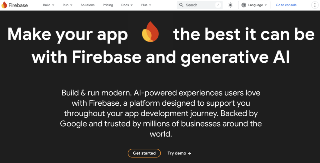 Logiciel de base de données Firebase