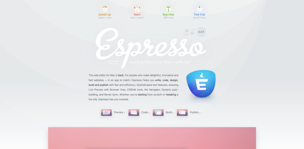 Editeur de code Espresso