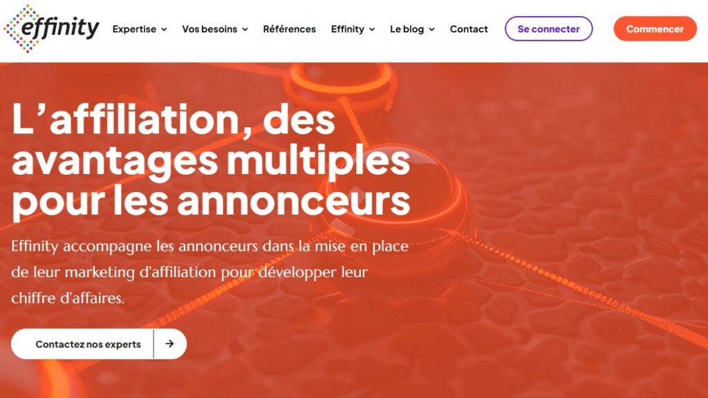 Effinity, plateforme d'affiliation