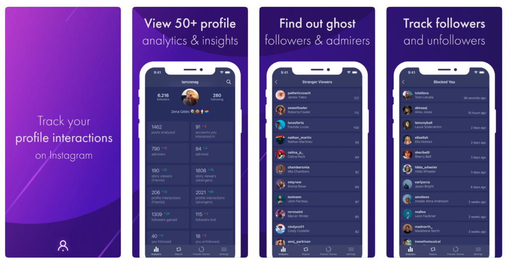 Application Reports Followers Tracker IG