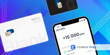 Blank néobanque cartes professionnelles pour freelances