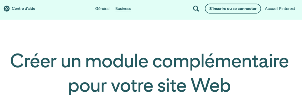 Créer un widget pinterest pour son site