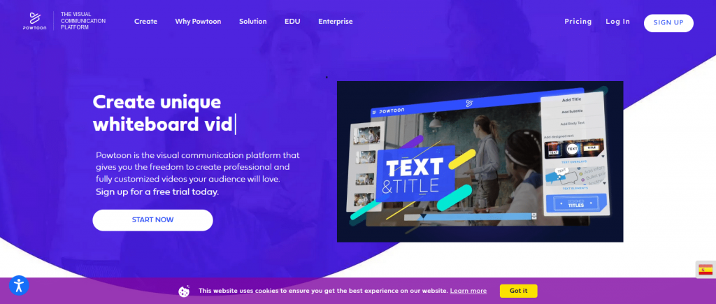 Powtoon logiciel de motion design