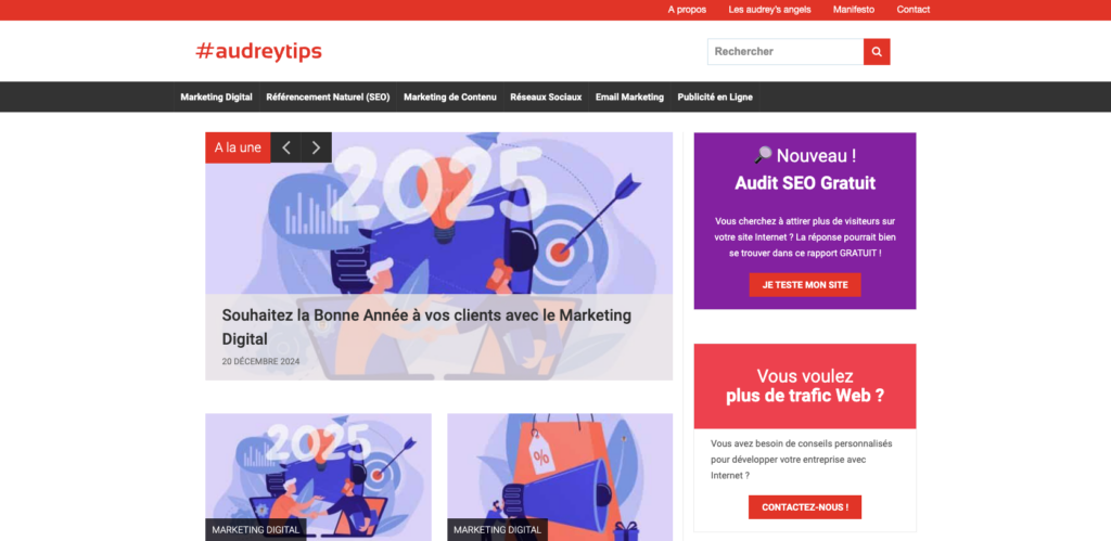 Le blog marketing Audrey Tips