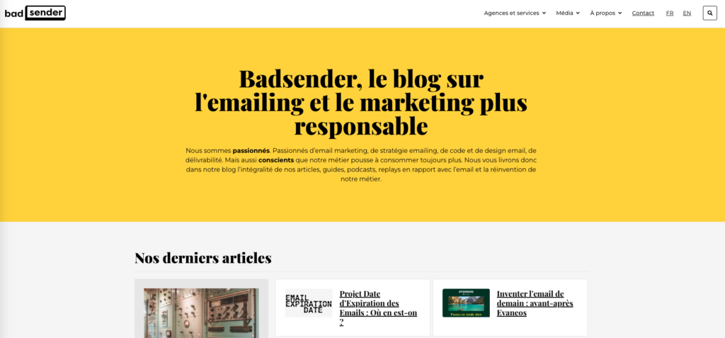 Le blog marketing de badsender