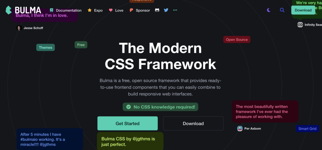 Framework CSS Bulma