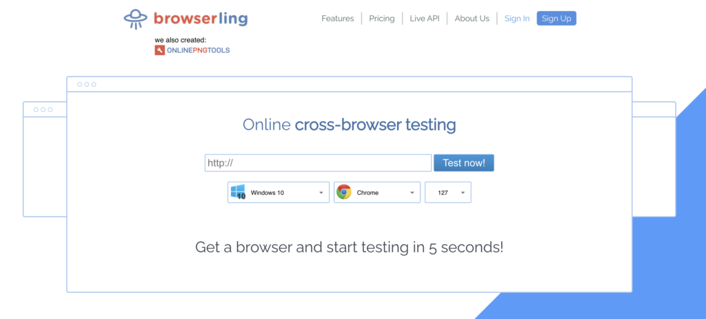 Outil de cross browser testing Browserling