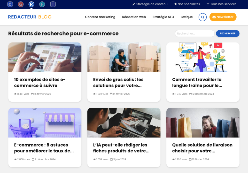 blog e-commerce de redacteur.com