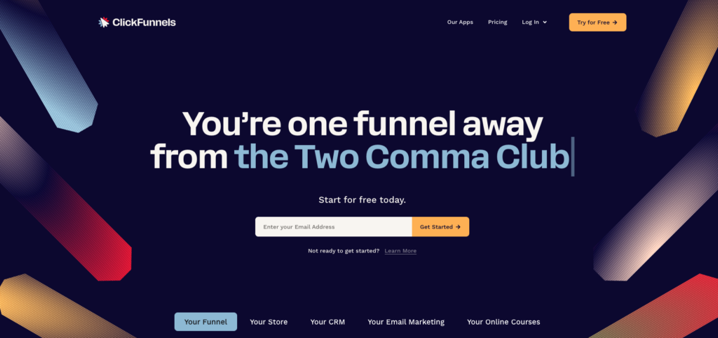 logiciel creer landing page clickfunnels