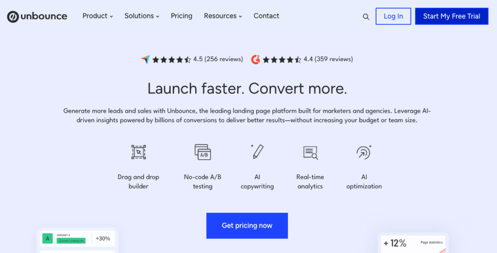 outil creer landing page unbounce