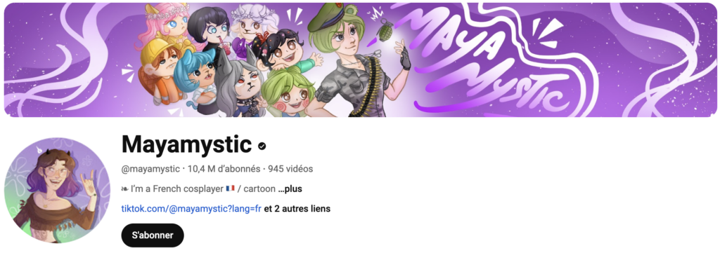 Mayamystic, la cinquième plus grosse YouTubeuse française