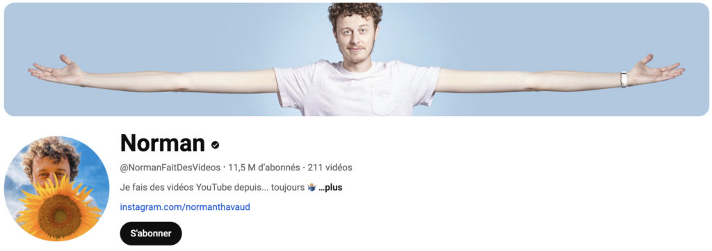 Norman, le quatrième plus gros YouTuber français