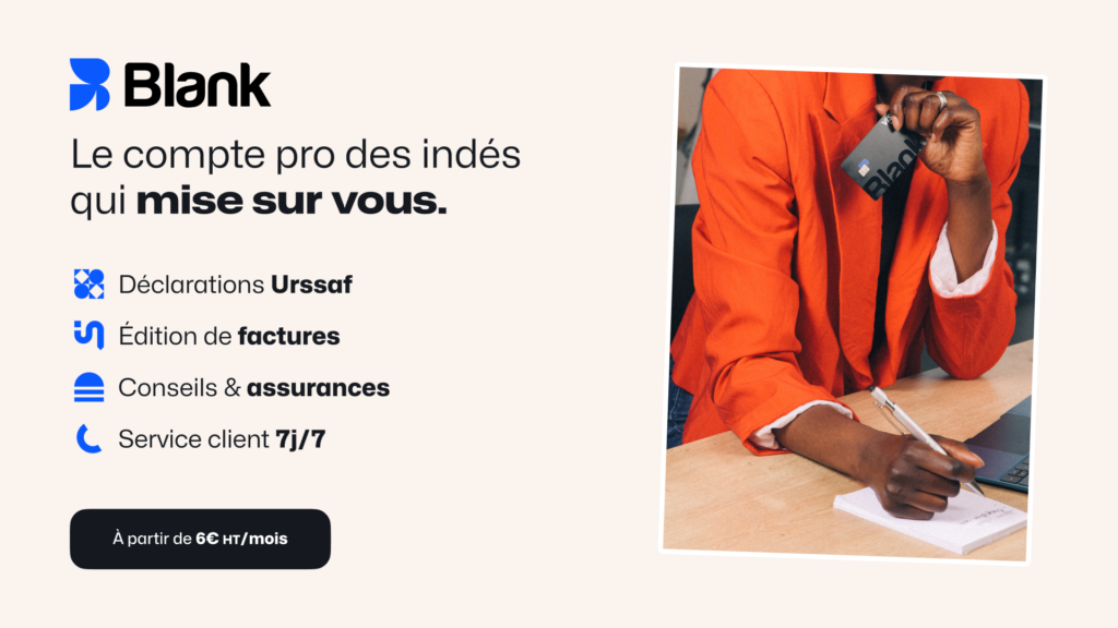 Les avantages du compte pro Blank