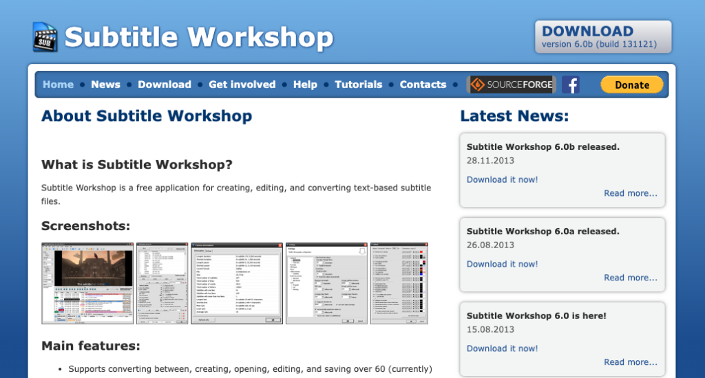 Free Tool Subtitle Workshop