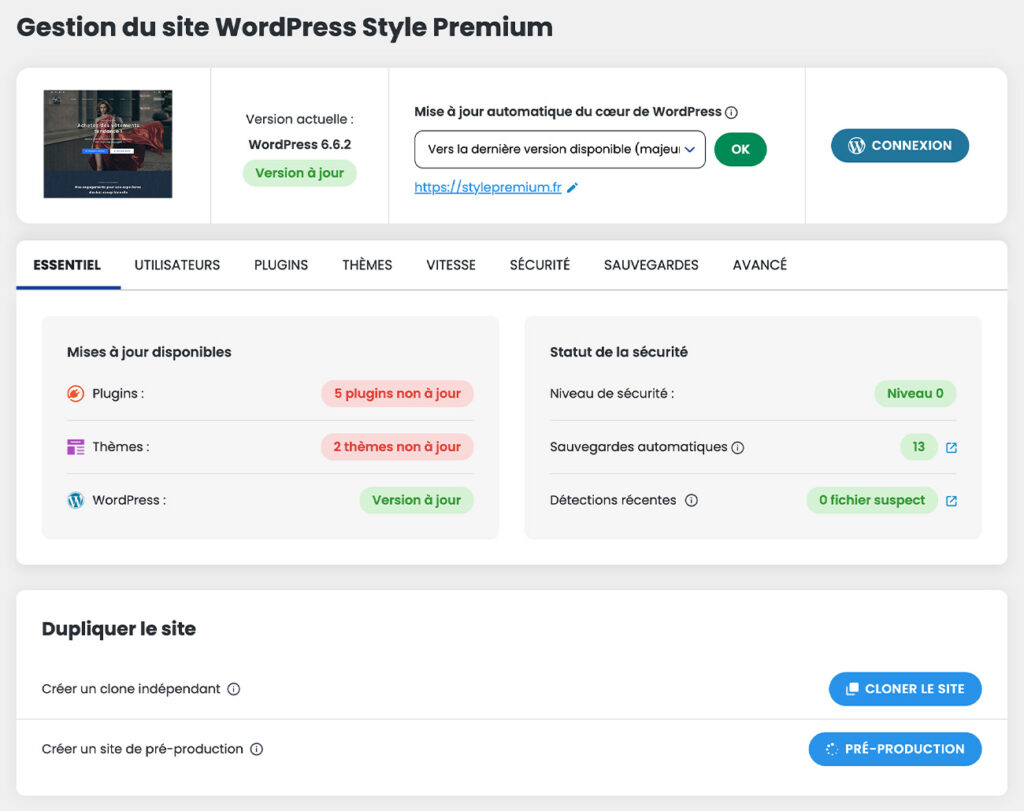 LWS WordPress Manager